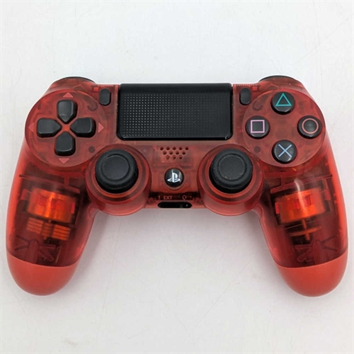 Playstation 4 - Dual Shock 4 Wireless Controller - Crystal Red - Playstation 4 Accessories (B Grade) (Used)